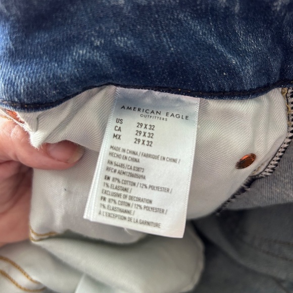 American Eagle jeans Cozy Airflex Slim‎ size 29 x 32 - Picture 9 of 13